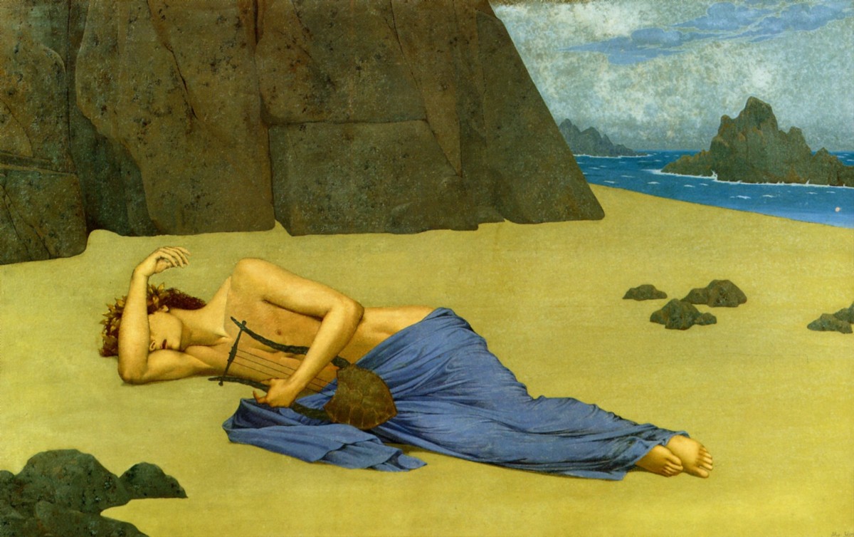 1896 Alexandre Seon, Lamentation d'Orphee  Lamentation of Orphee.jpg